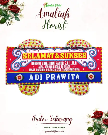 Papan Bunga Ucapan Selamat Simojayan